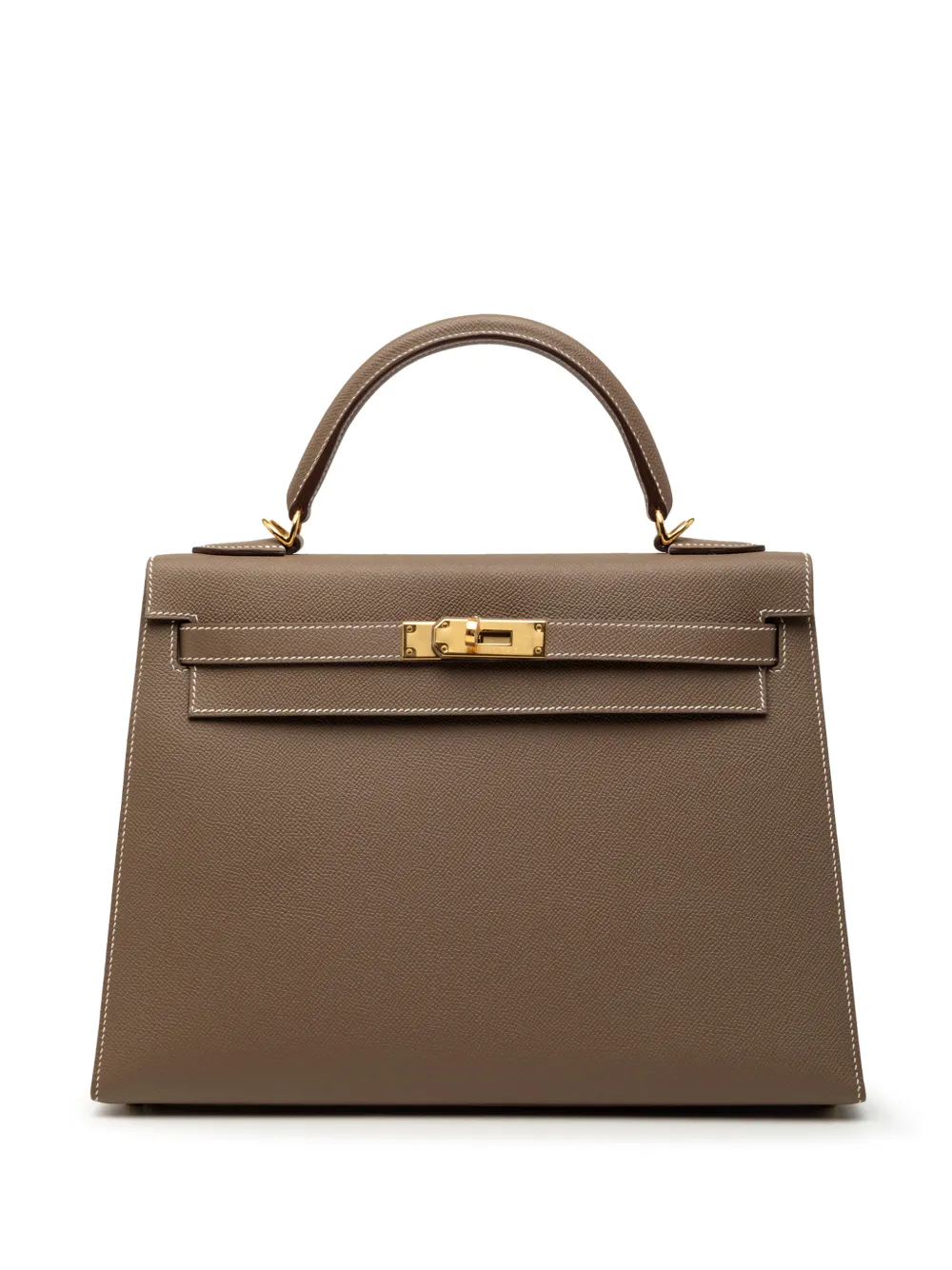 Hermès Pre-Owned 2019 Epsom Kelly II Sellier 32 satchel - Marrone