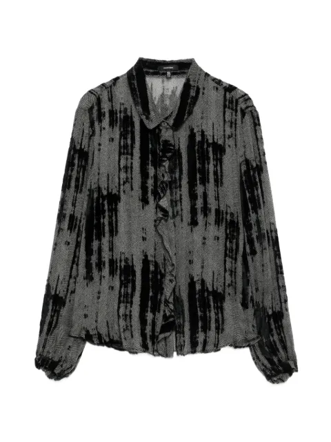 R13 ruffled shirt