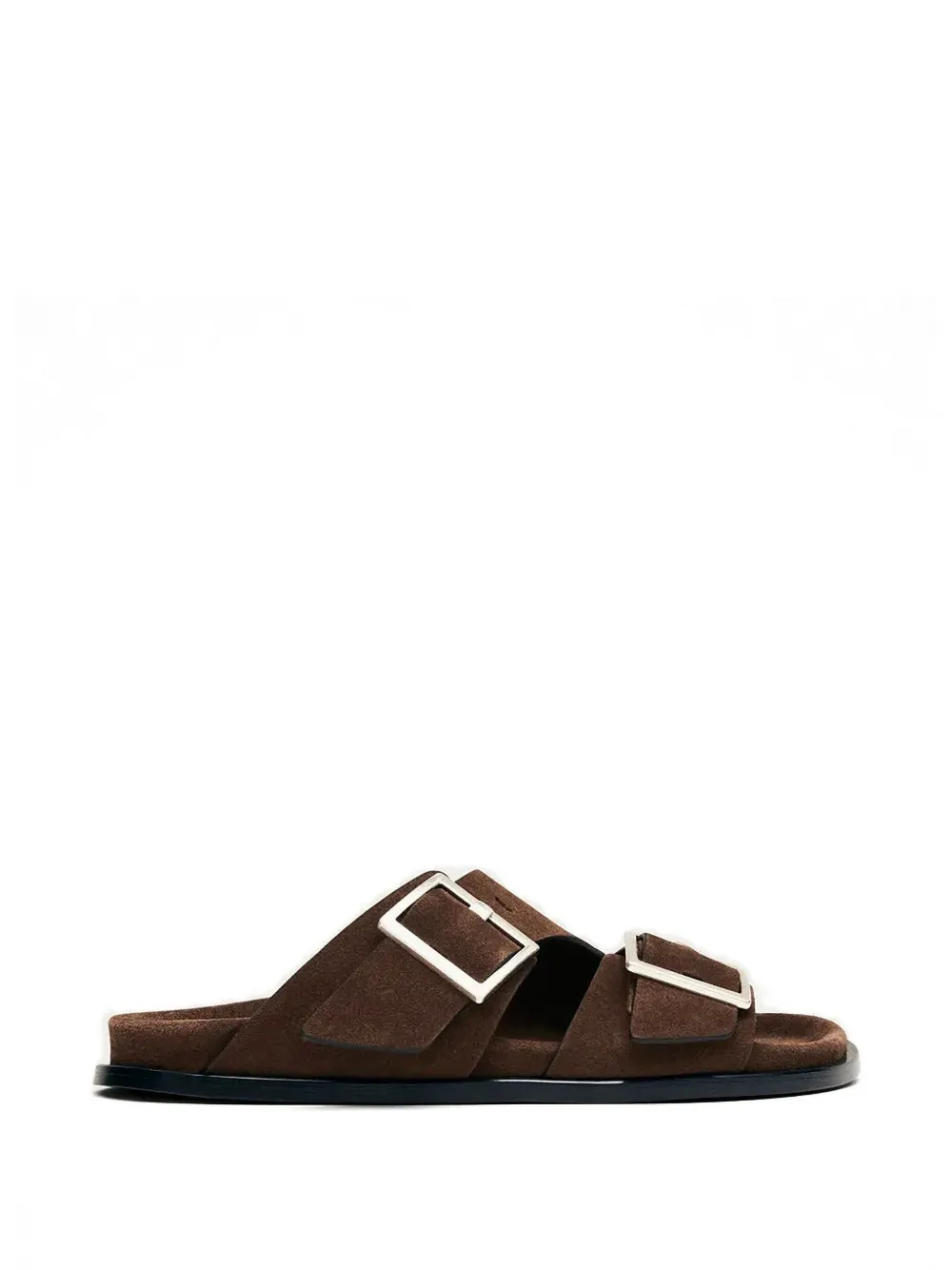 Alohas Alba Buckle Strap Sandals In Brown