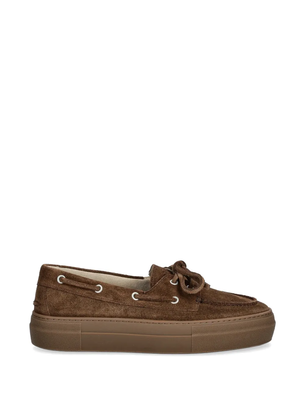 Copenhagen CPH178 lace-up platform boat shoes - Marrone