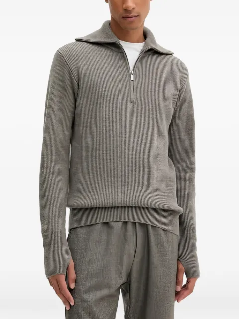 Barena zip ribbed knitwear