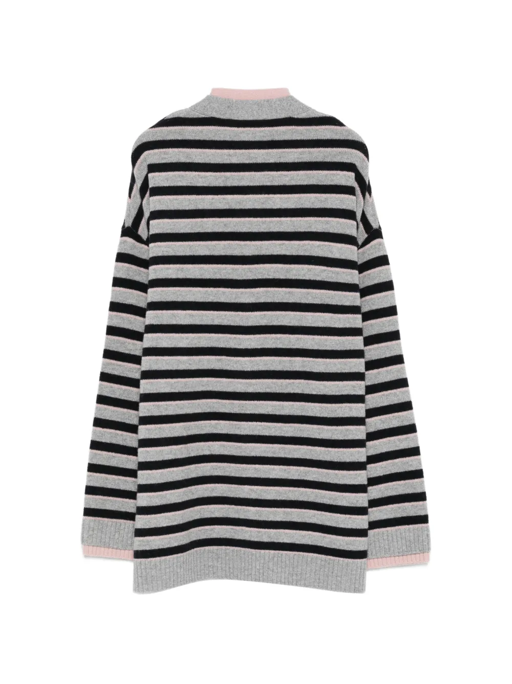  Baum Und Pferdgarten Cissia Striped Button Cardigan - Grey 