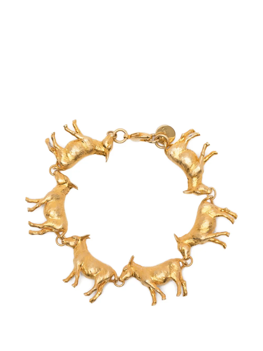 Jacquemus Anes Animal-pendant Bracelet In Gold