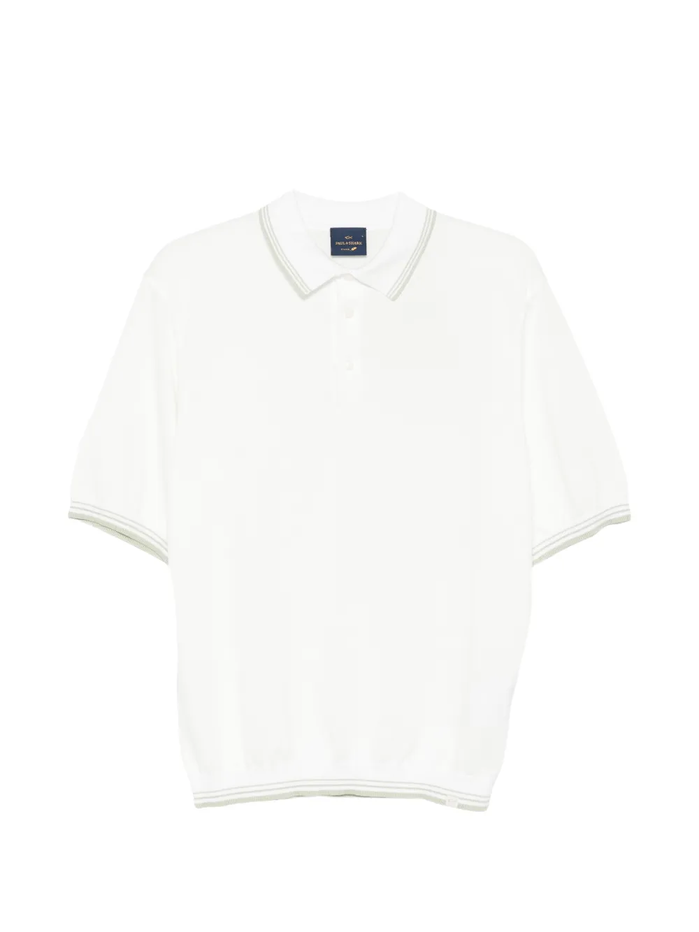 Paul & Shark striped-collar polo shirt - Bianco