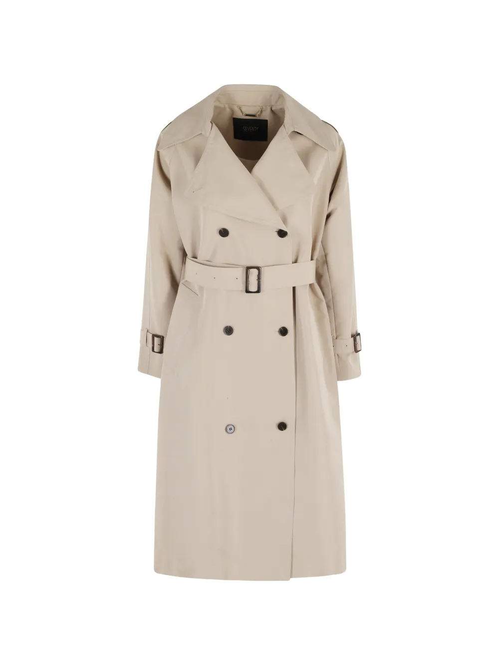 Seventy belted double-breasted jacket - Toni neutri