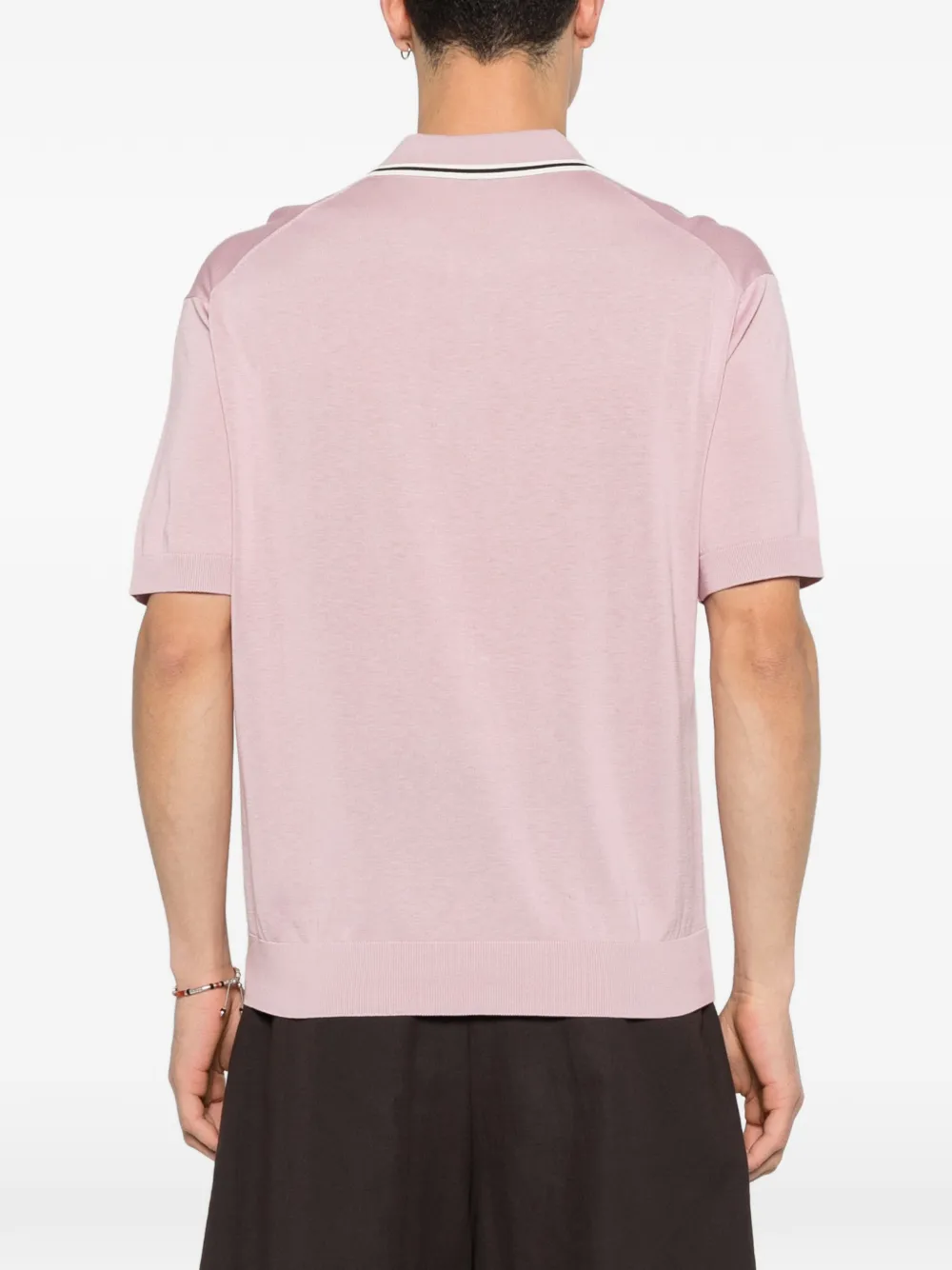 Paolo Pecora Gestreept T-shirt Roze