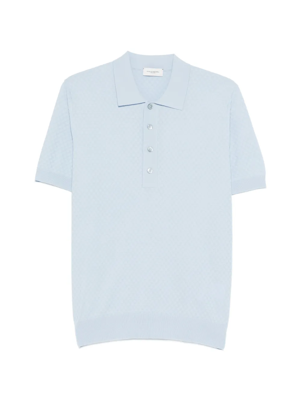 Paolo Pecora textured polo shirt - Blu
