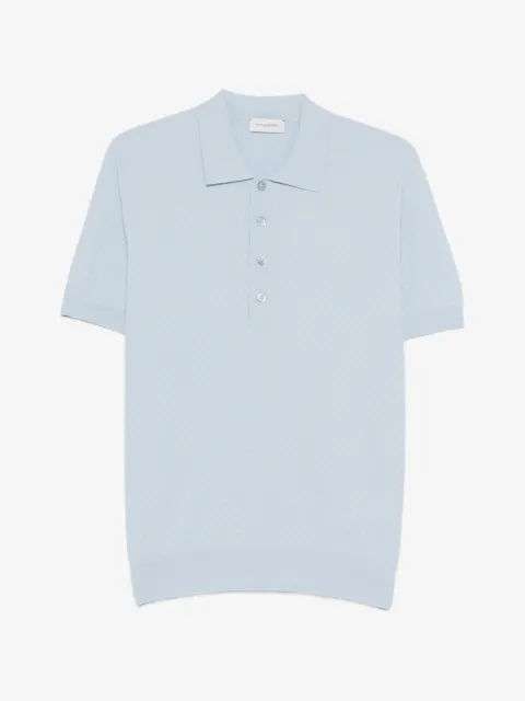 Paolo Pecora playera tipo polo texturizada