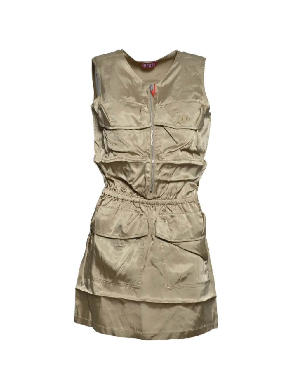 Diesel Kids pocket sleeveless dress - Green