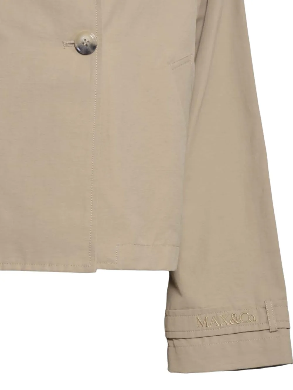  Max&co. Kids Double-breasted Jacket - Neutrals 