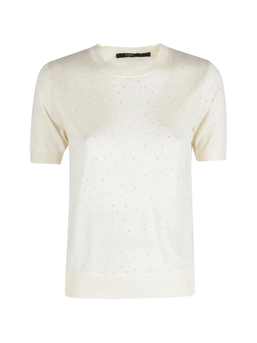 Seventy embellished T-shirt - Toni neutri