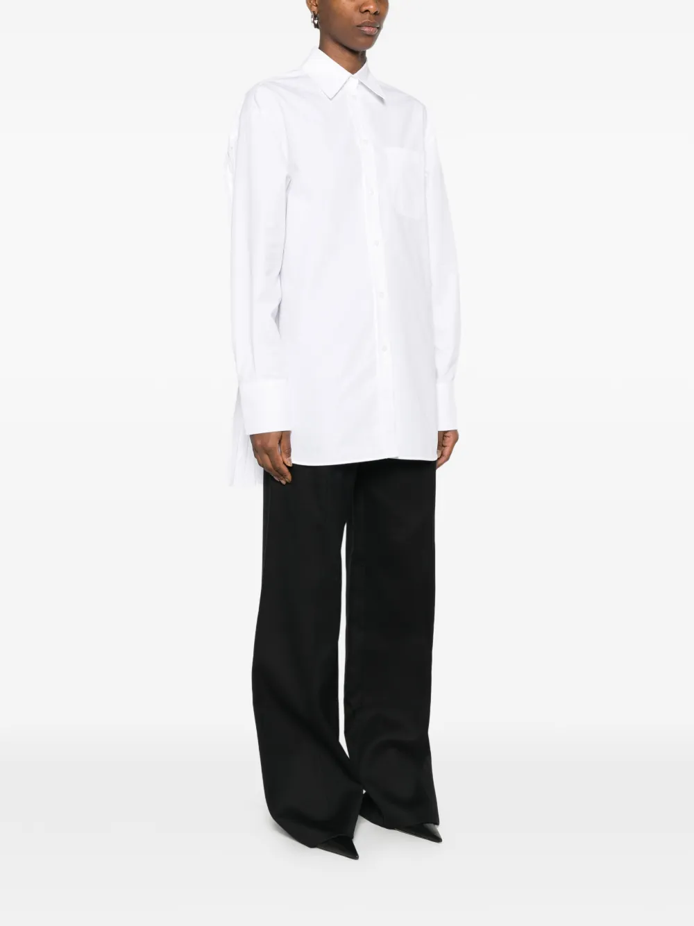  Sportmax Spxnespola Ruffled Shirt - White 
