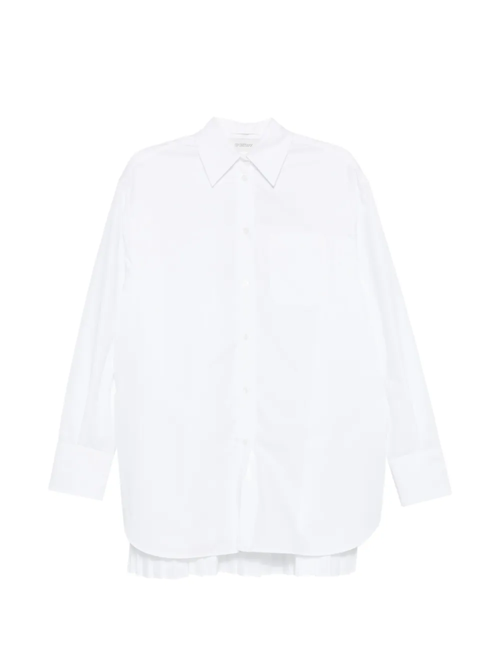 Sportmax Spxnespola ruffled shirt - Bianco