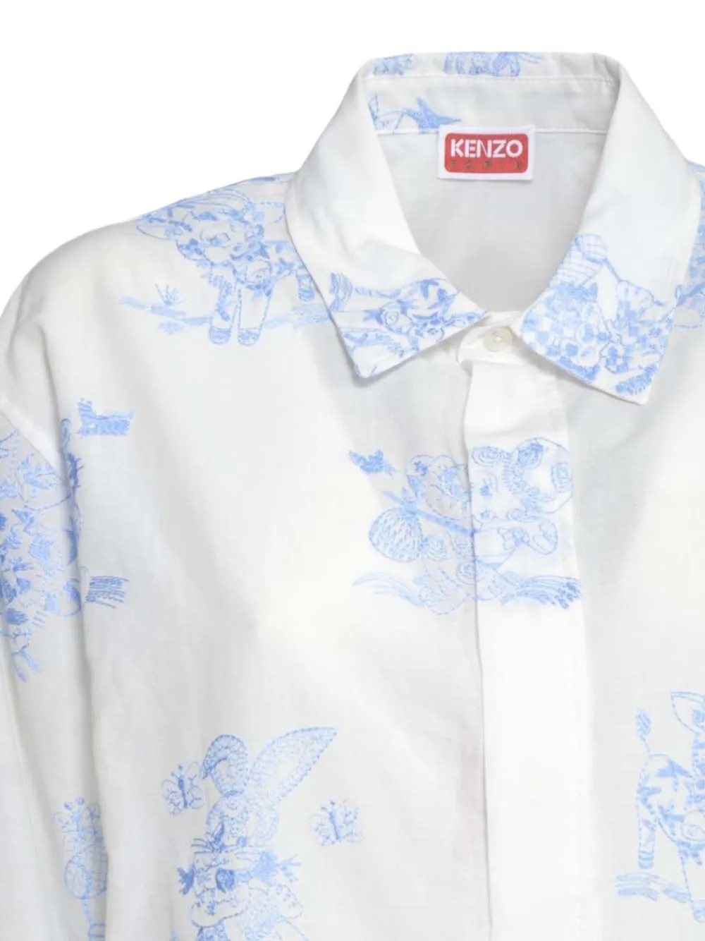  Kenzo Floral-print Shirt - White 