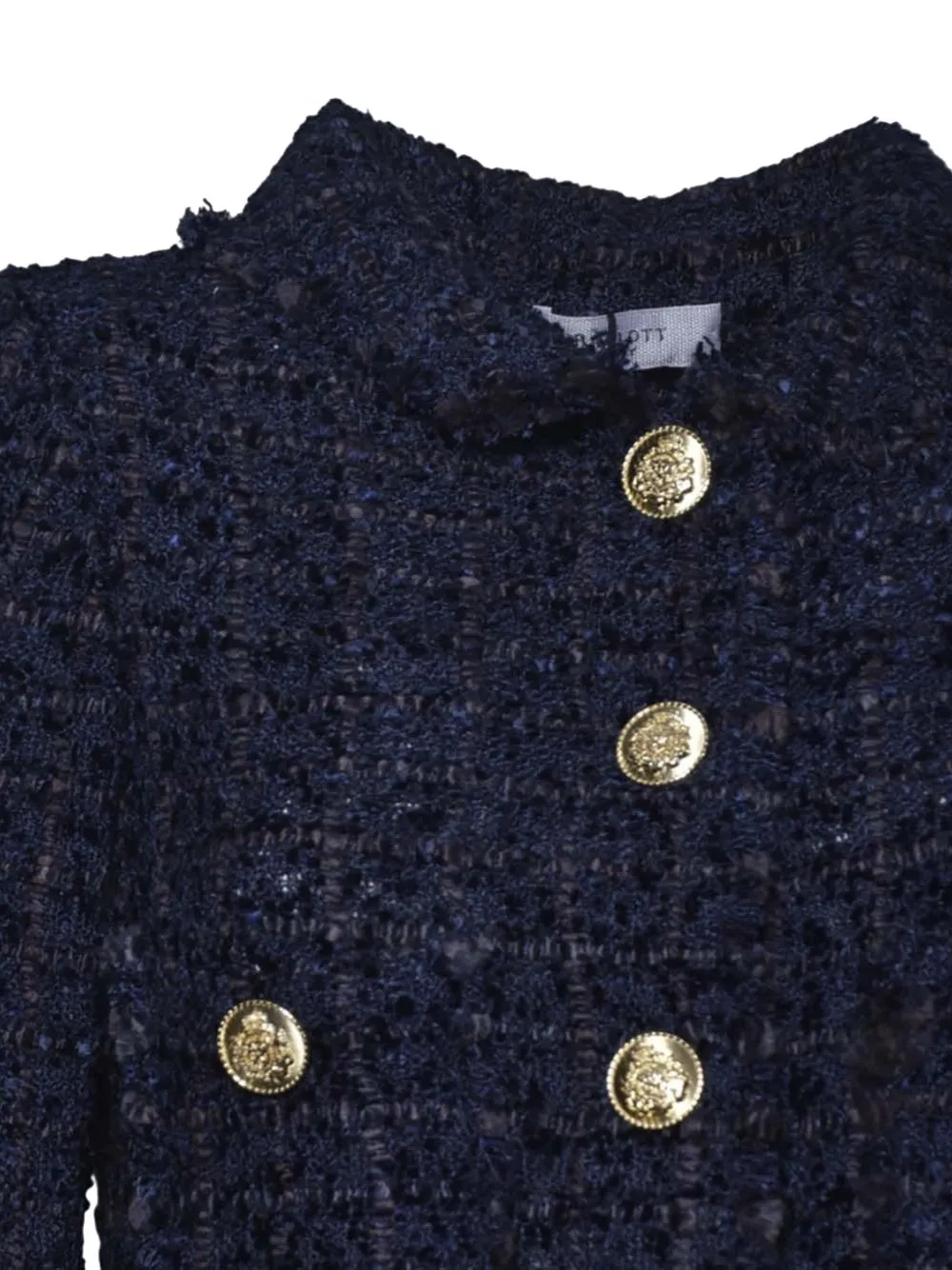 Frayed Button Coat