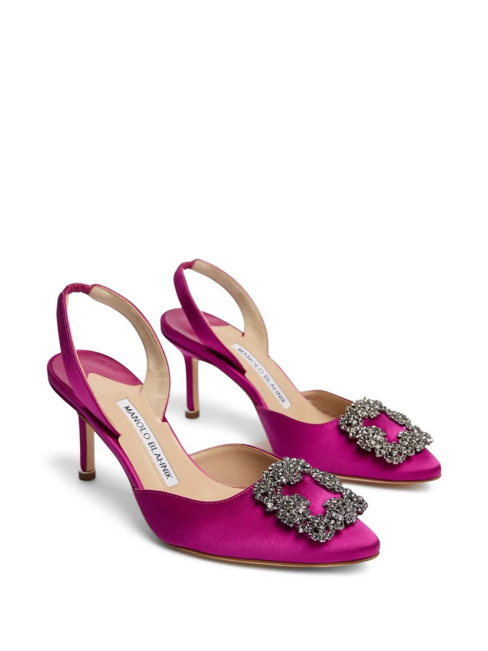 Manolo Blahnik Hangisli slingback pumps Roze
