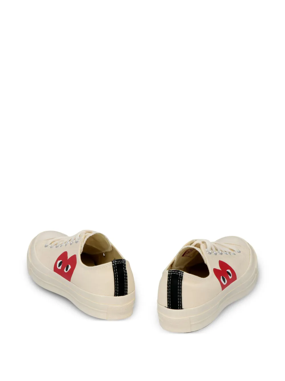 Comme Des Garçons x Converse Play Chuck Taylor'70 sneakers met puntige neus en print Beige