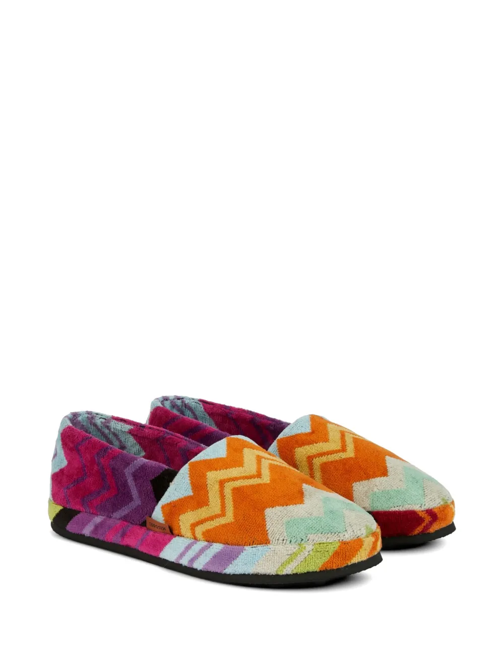 Missoni Home Slippers met zigzag-patroon Oranje