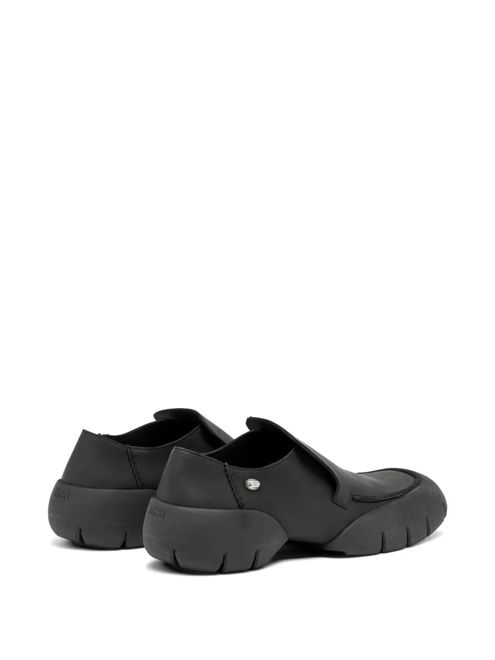 Diesel D-Mathieu leren loafers Zwart