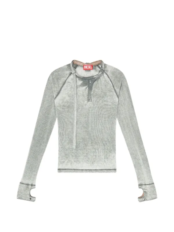 DIESEL 長袖Tシャツ グレー Diesel long-sleeve T-shirt | Grey | FARFETCH