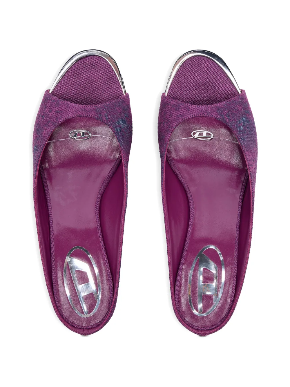 Diesel D-Diam's-Sa denim muiltjes met hak Paars