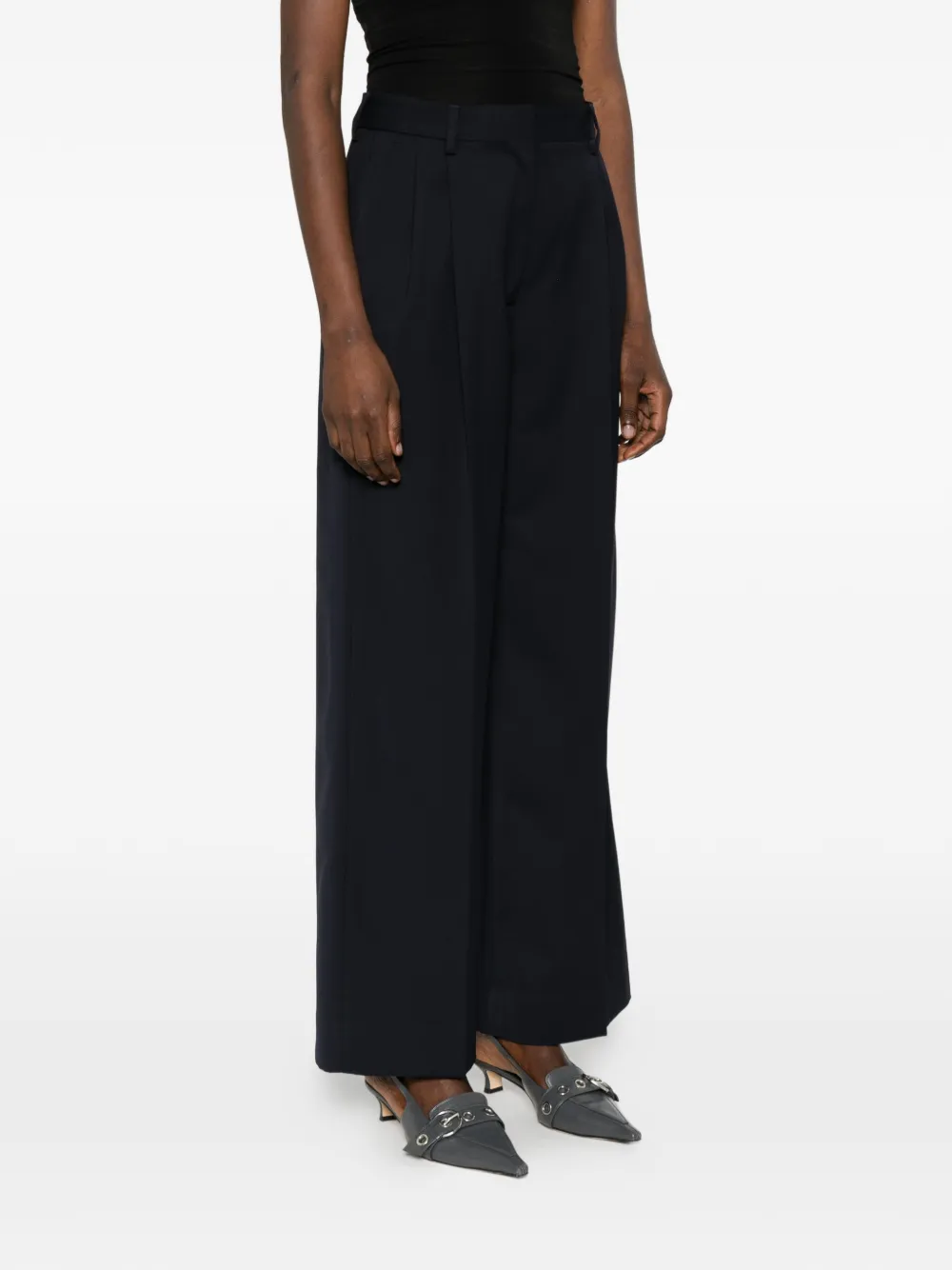 Filippa K Darcy geplooide broek Blauw