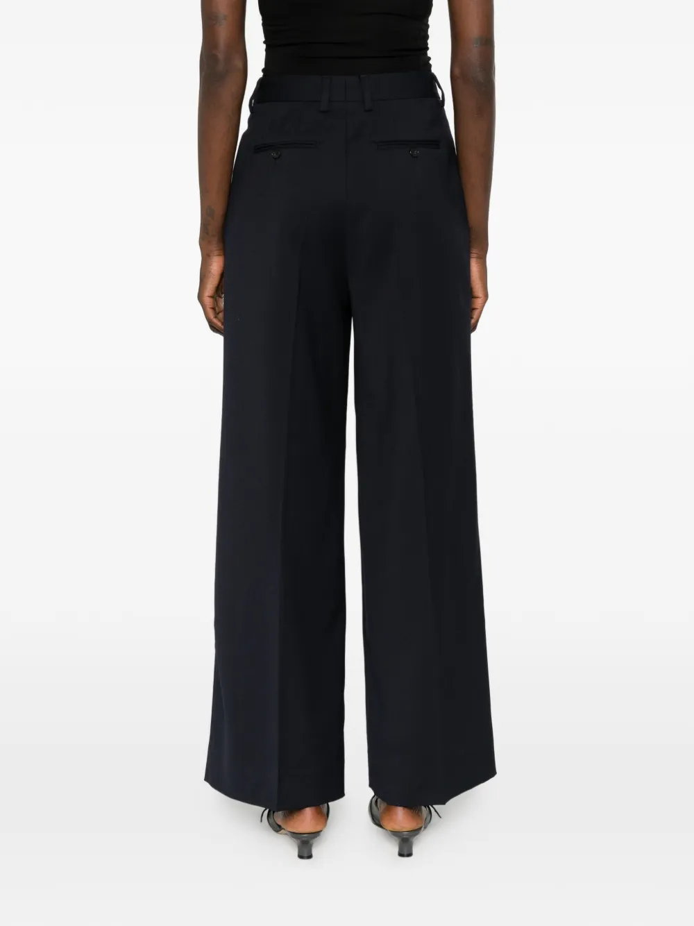Filippa K Darcy geplooide broek Blauw