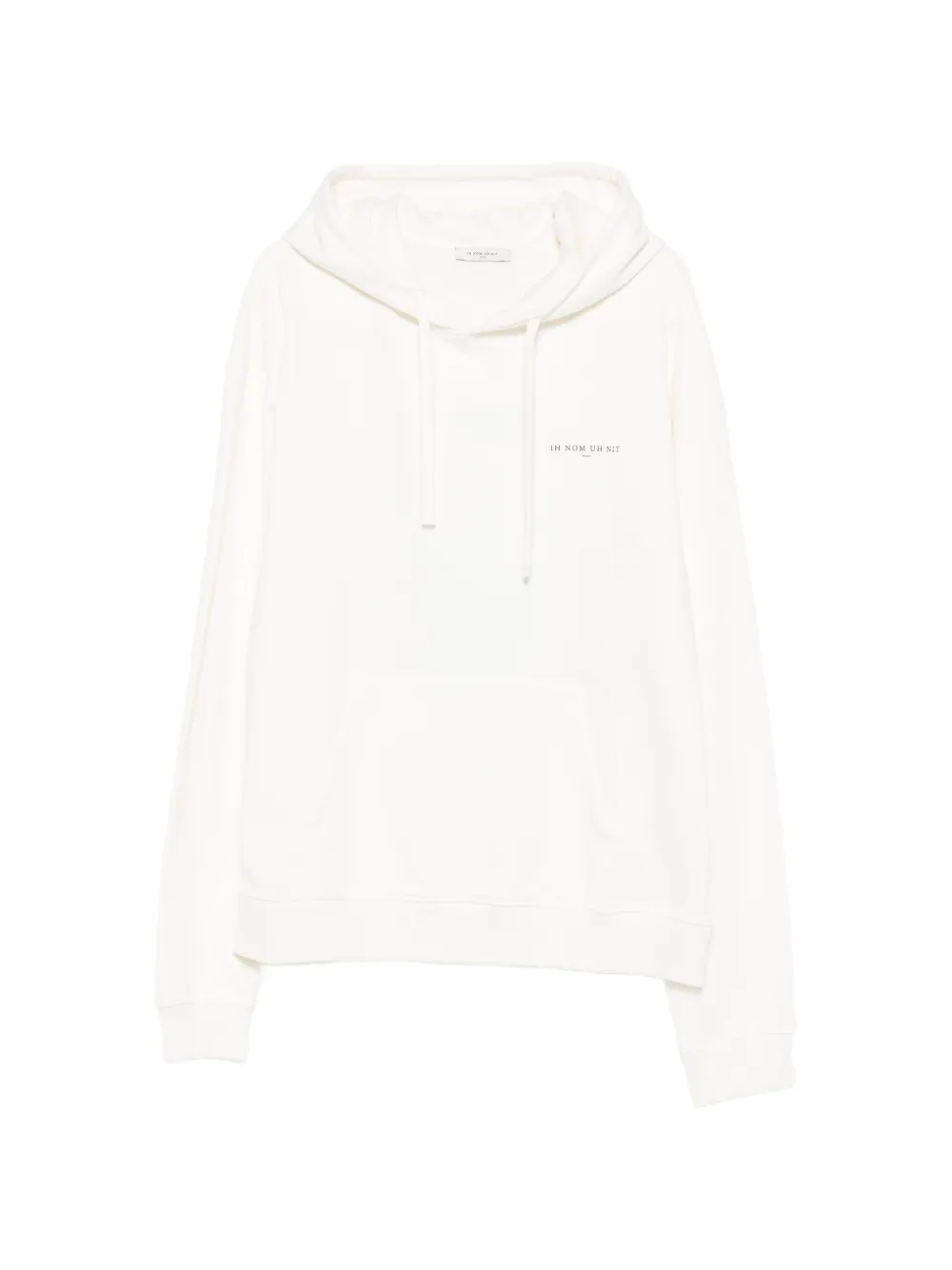 Ih Nom Uh Nit kangaroo-pocket hoodie - White