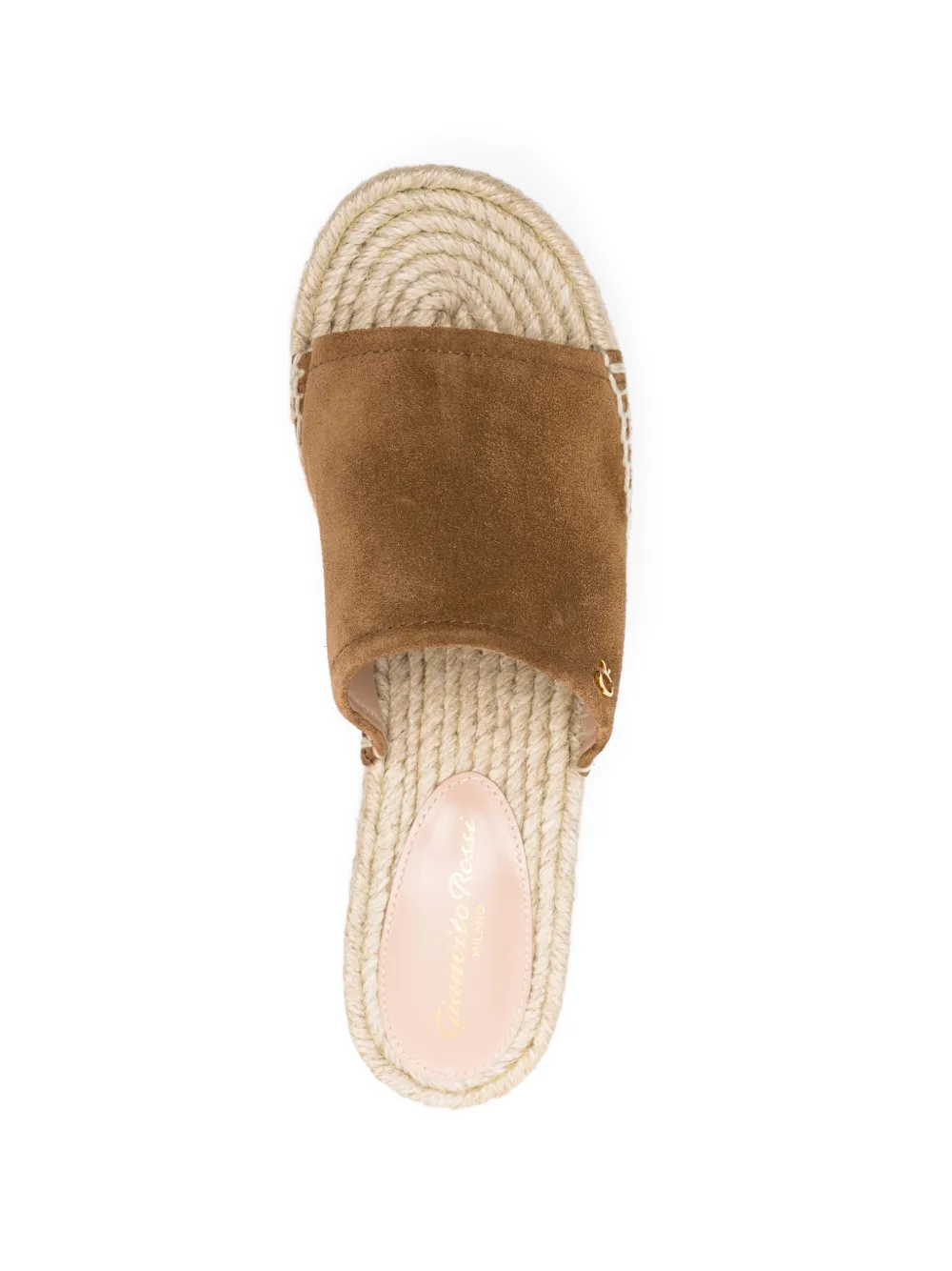 Gianvito Rossi suede heeled espadrilles Bruin