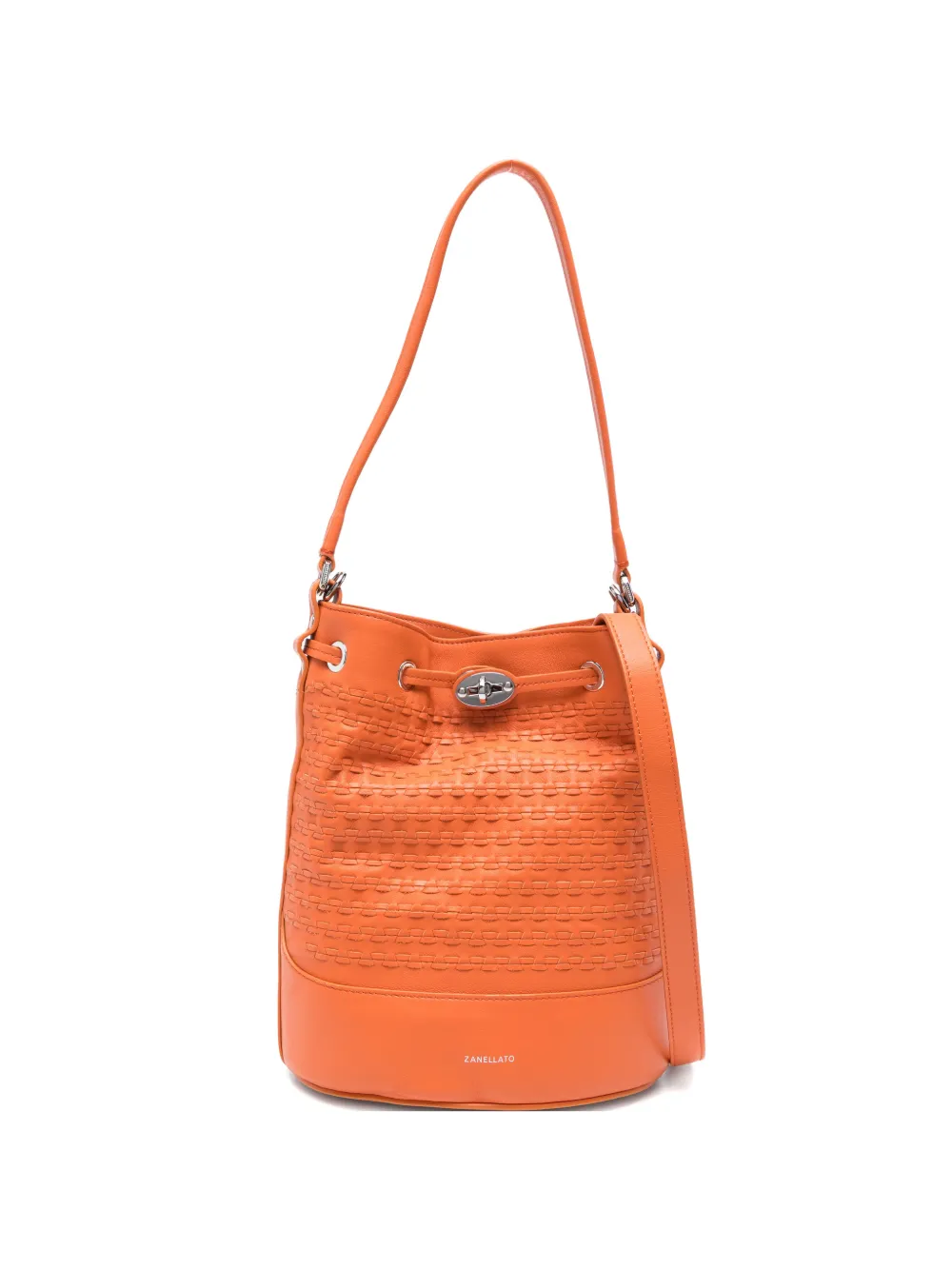 Zanellato Borsa a secchiello Monda in pelle - Arancione