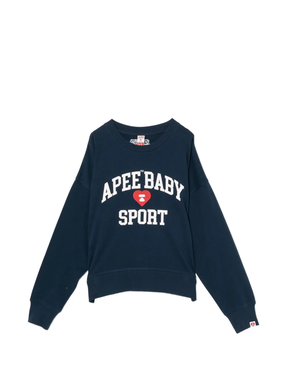 APEE™ by *A BATHING APE® Sweatshirt mit Logo-Stickerei - Blau
