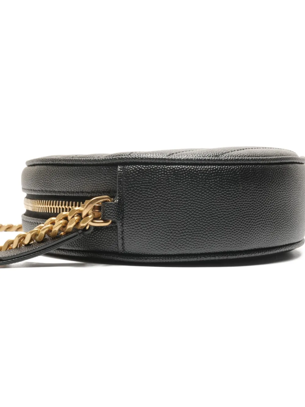 2019 Vinyl Round Chevron Leather Cross Body Bag