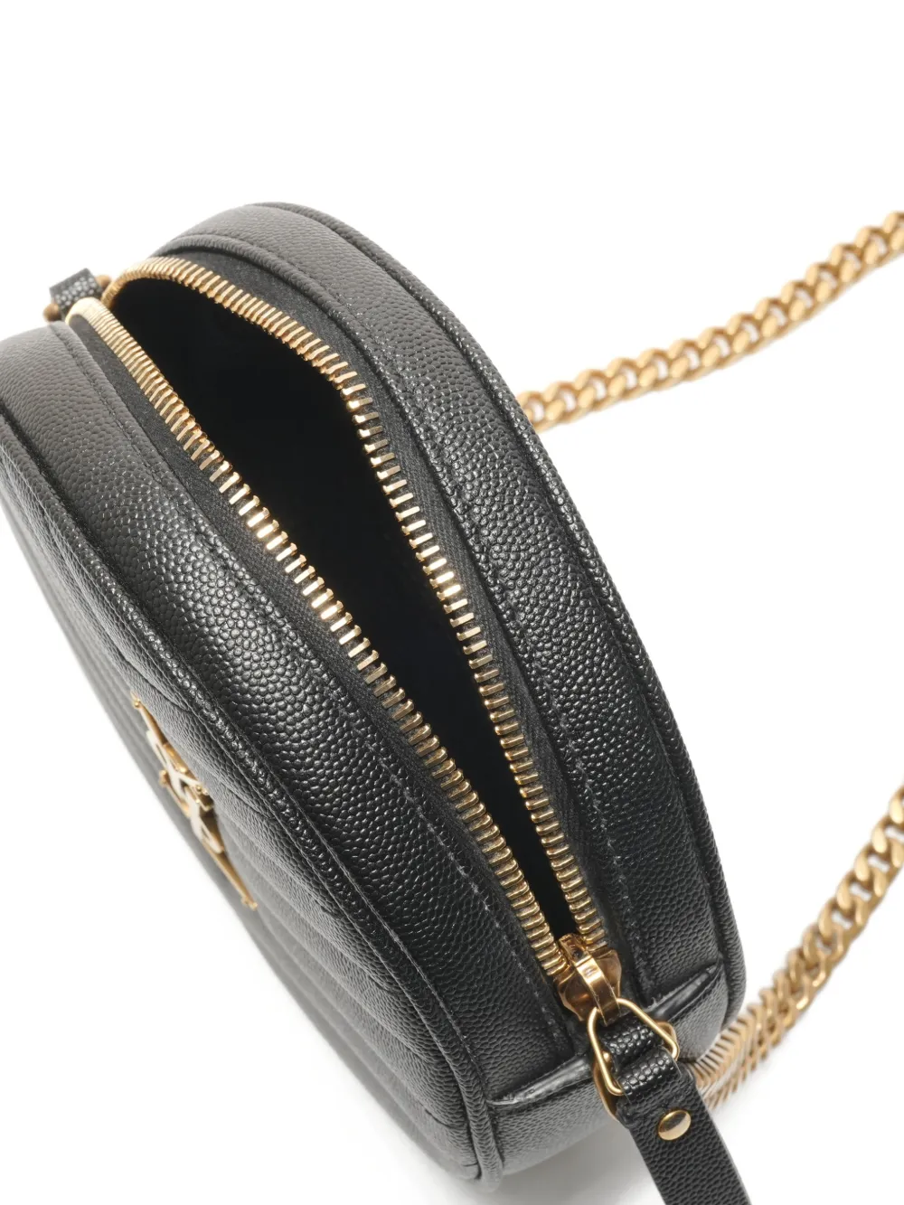 2019 Vinyl Round Chevron Leather Cross Body Bag