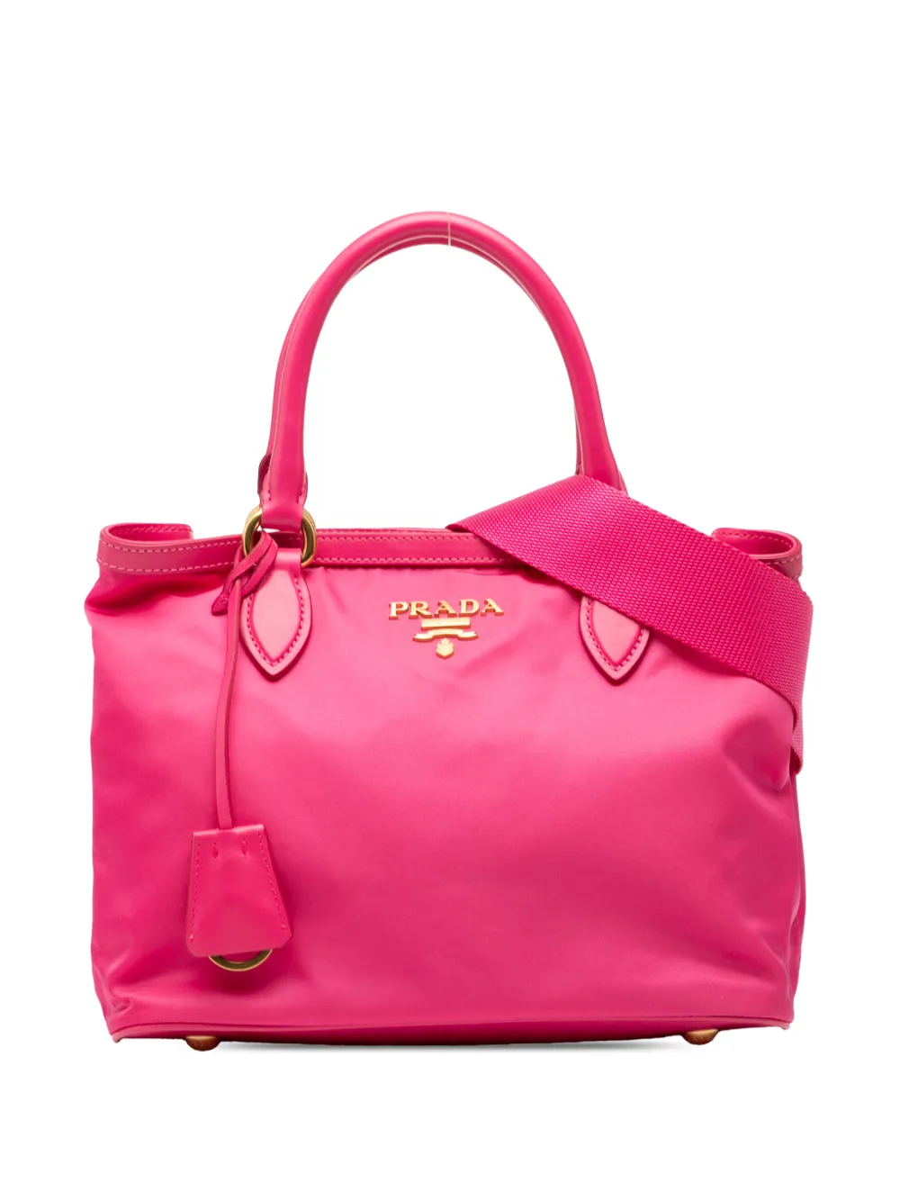 Prada Pre-Owned Borsa a tracolla in tessuto 2000-2025 - Rosa