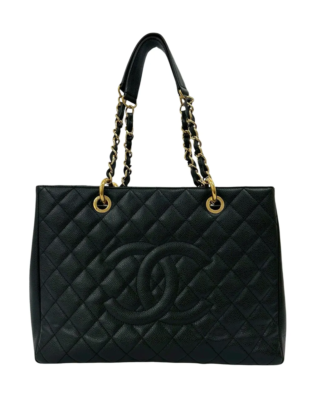 CHANEL Pre-Owned Borsa tote Grand Shopping in pelle Caviar 2013-2014 - Nero