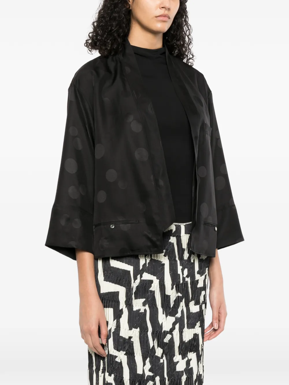 Polka Dot Oversized Jacket