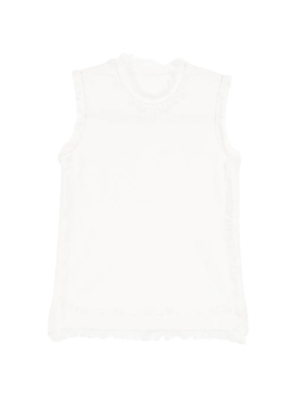 JNBY Strickpullunder mit Fransen - Weiß