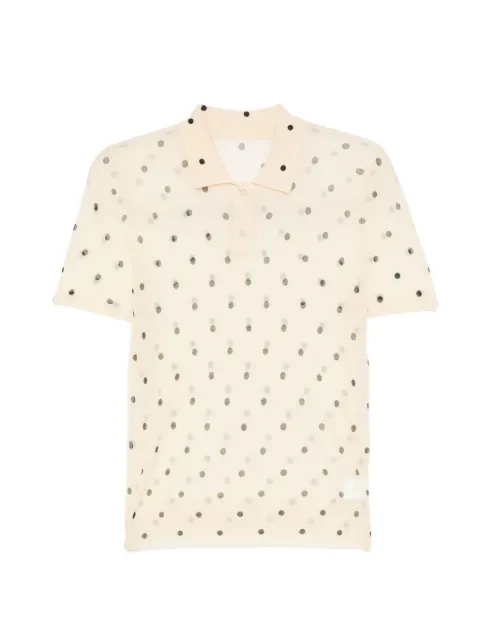 JNBY polka dot polo top