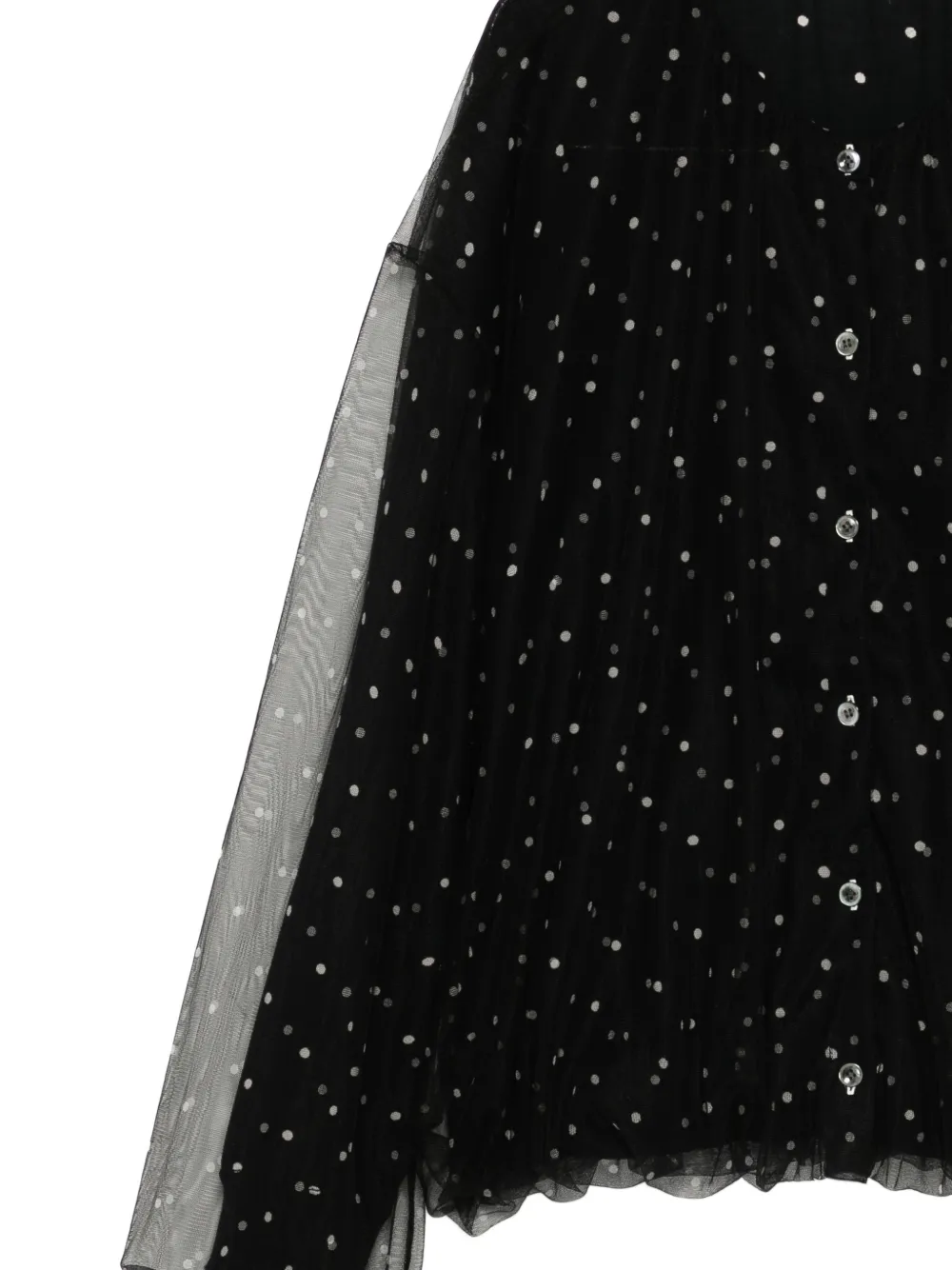  Jnby Polka-dot Cardigan - Black 