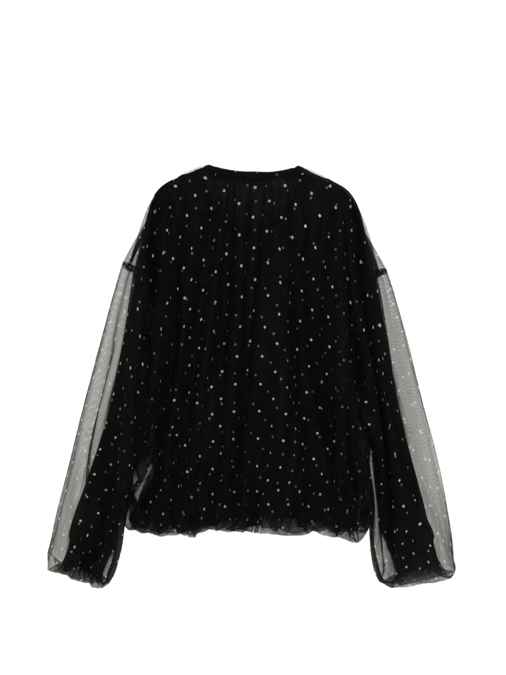  Jnby Polka-dot Cardigan - Black 