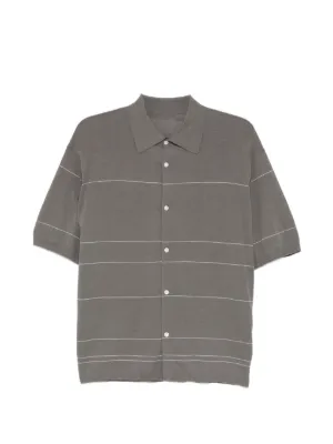 CROQUIS Number Logo short-sleeve Shirt | Grey | FARFETCH UK