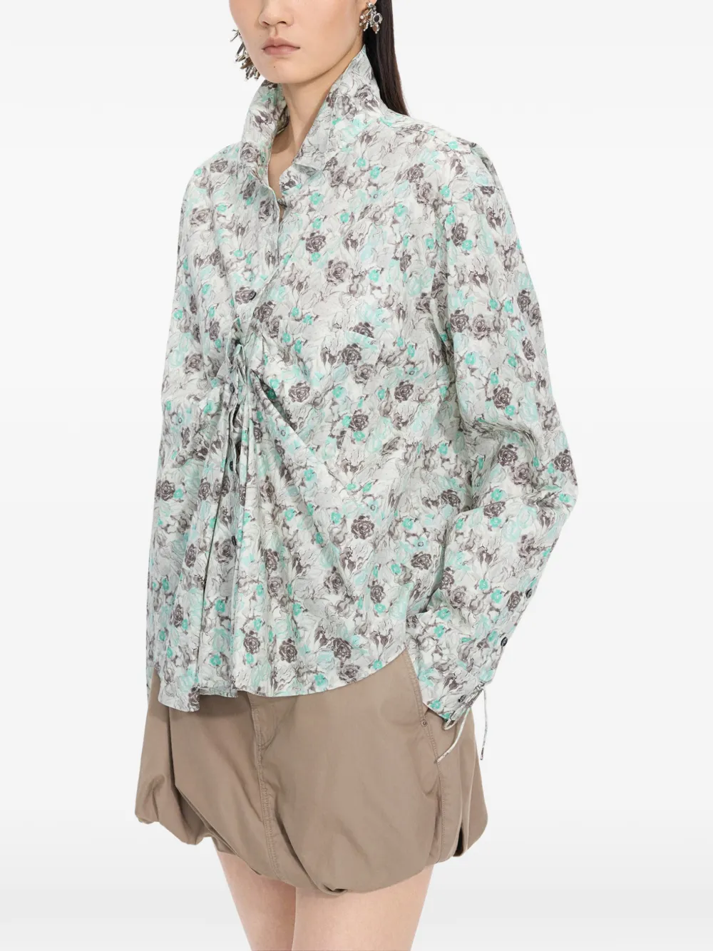 JNBY Blusa a fiori - Verde