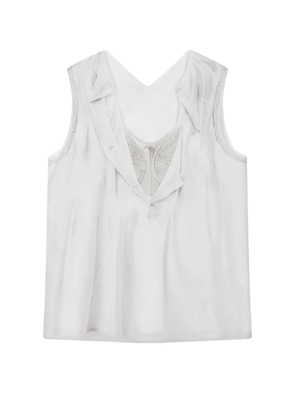 JNBY Top con stampa grafica - Bianco