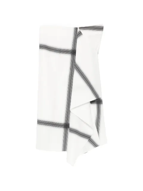 LESS striped asymmetric skirt