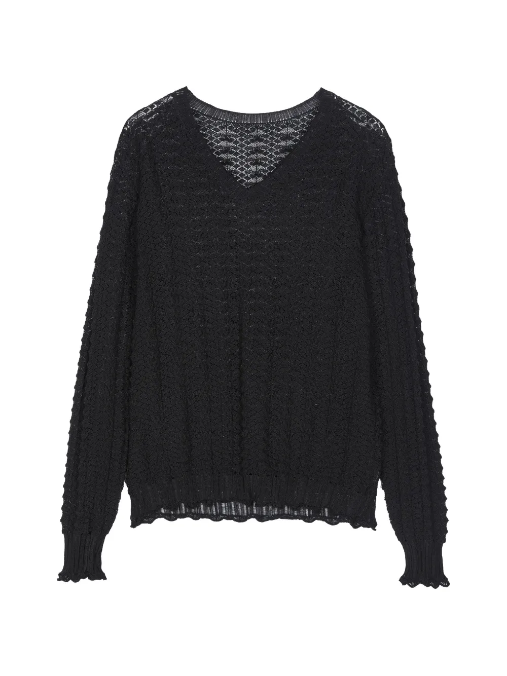 JNBY Top con scollo a V - Nero