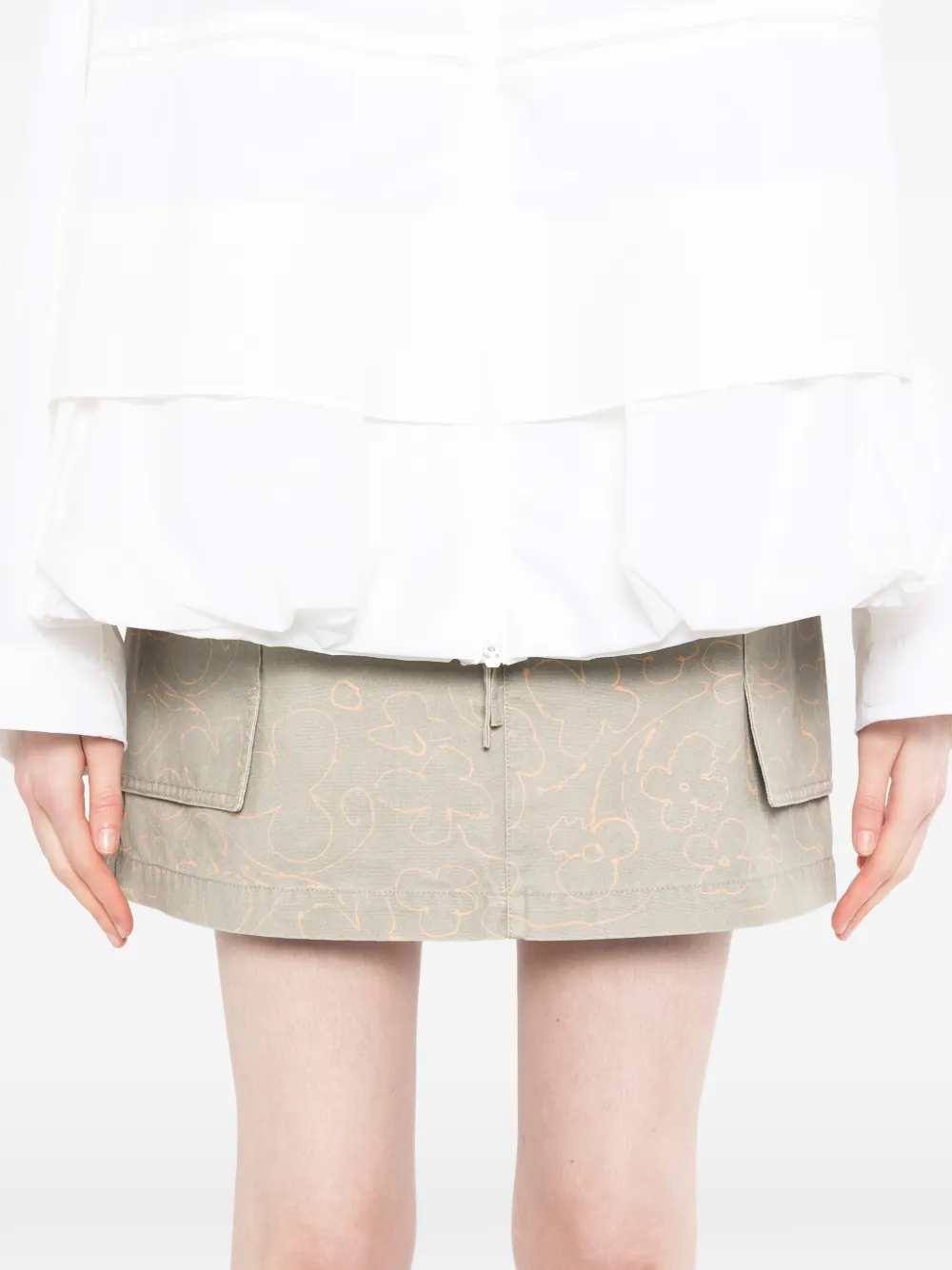 JNBY Mini-rok met bloemenprint Grijs