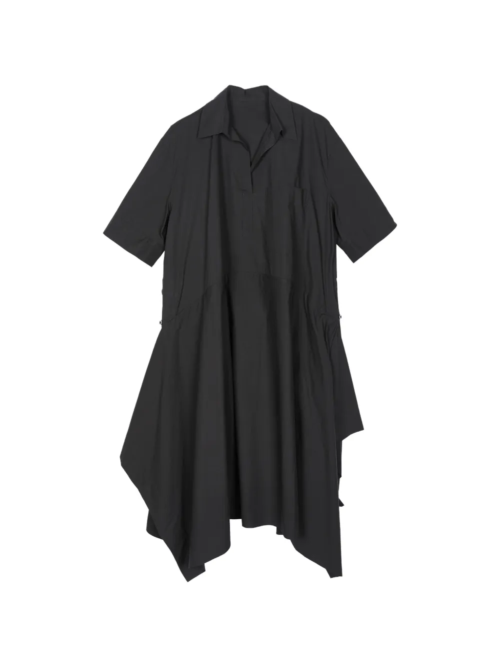 JNBY Asymmetrische jurk met korte mouwen Zwart