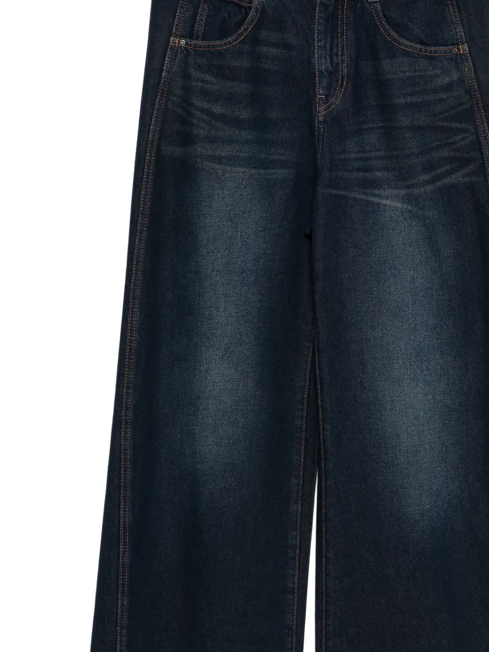 JNBY Jeans met wijde pijpen Blauw