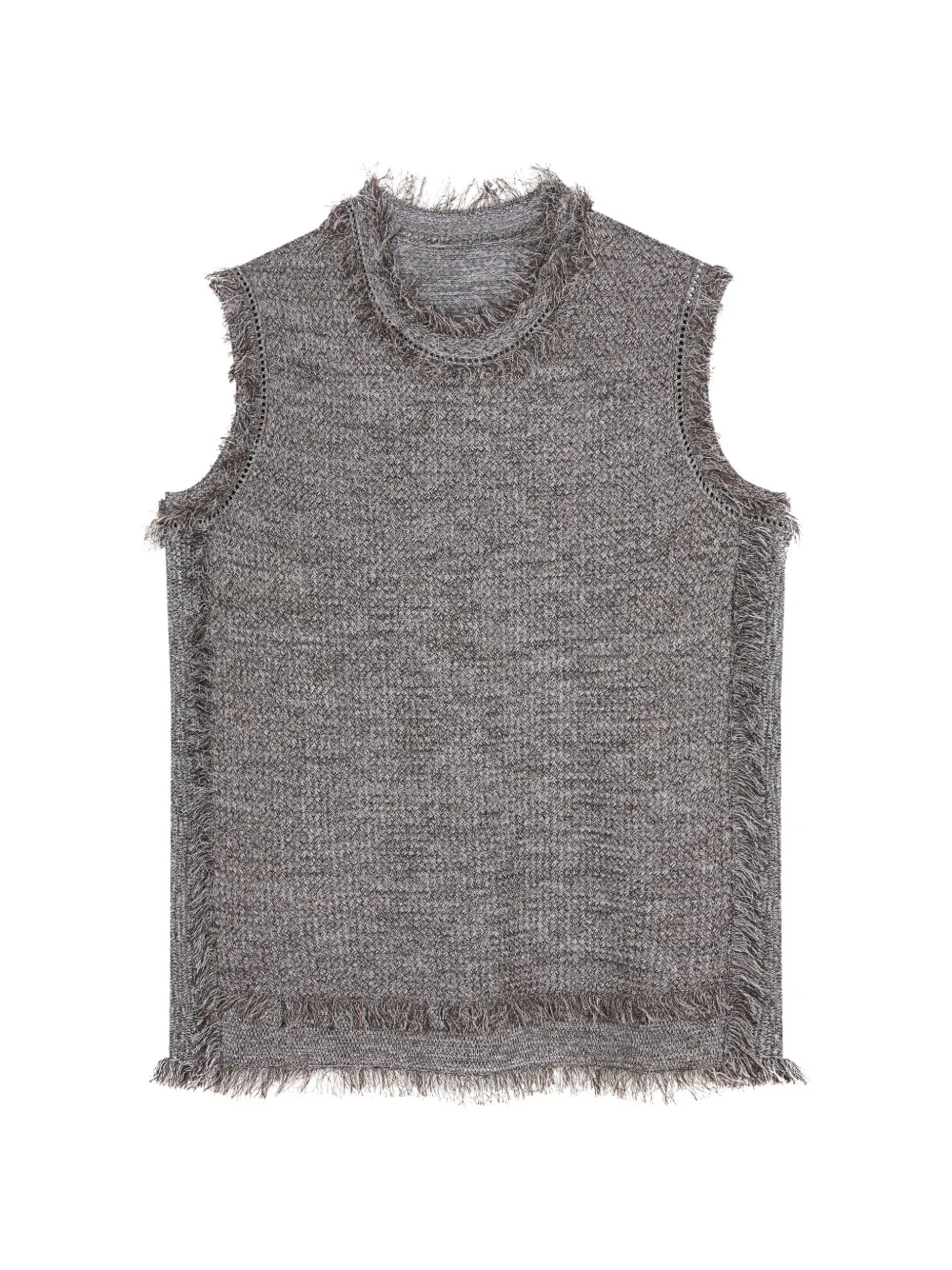 JNBY Gilet con frange - Grigio