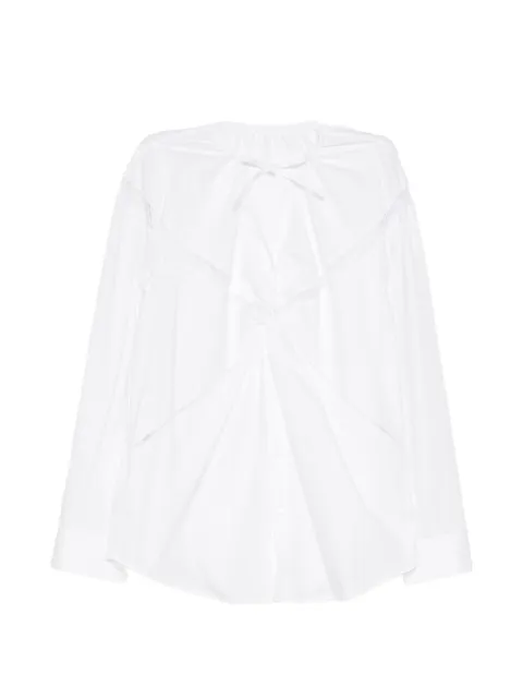 JNBY blusa drapeada de encaje